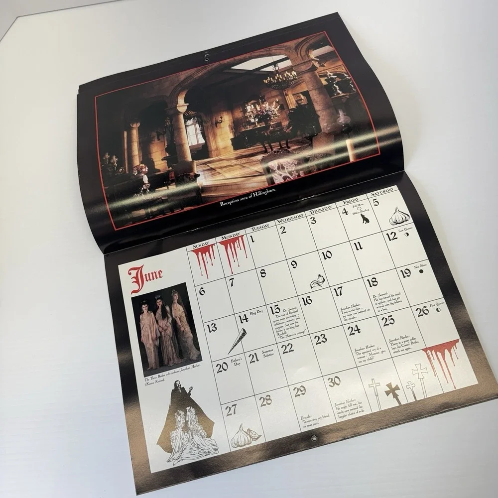 1993 Bram Stokers Dracula Calendar Unused Clean Vintage